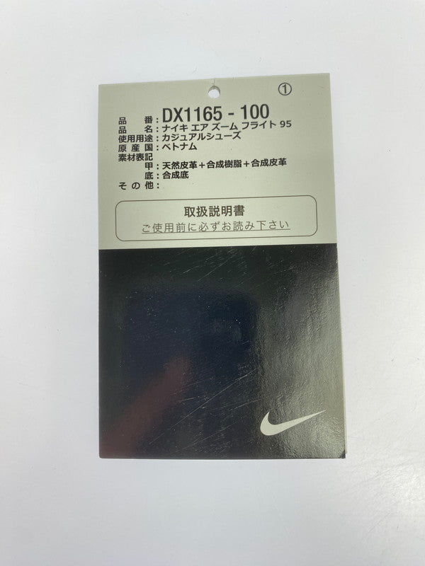 【中古品】【メンズ】 NIKE ナイキ AIR ZOOM FLIGHT 95 TRUE RED DX1165-100 エアズームフライト95 トゥルーレッド スニーカー メンズ 靴 シューズ 160-251124-em-09-min サイズ：26.5cm カラー：ホワイト/レッド 万代Net店