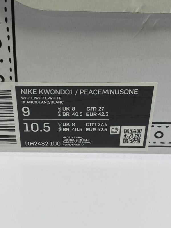 【中古品】【メンズ】 NIKE ナイキ ×PEACEMINUSONE ピースマイナスワン KWONDO1 WHITE DH2482-100 クウォンド1 ジードラゴン スニーカー メンズ 靴 シューズ 160-251124-em-11-min サイズ：27.0cm カラー：ホワイト 万代Net店