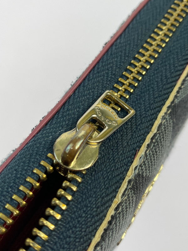 【現状渡し品】【レディース】 COACH コーチ ラウンドファスナー シグネチャー アコーディオン ジップアラウンド ウォレット F53769 長財布 ラウンドファスナーウォレット 181-251129-kk-42-min カラー：ミッドナイトブルー 万代Net店