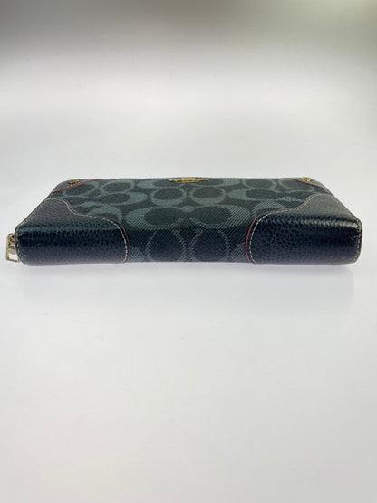 【現状渡し品】【レディース】 COACH コーチ ラウンドファスナー シグネチャー アコーディオン ジップアラウンド ウォレット F53769 長財布 ラウンドファスナーウォレット 181-251129-kk-42-min カラー：ミッドナイトブルー 万代Net店