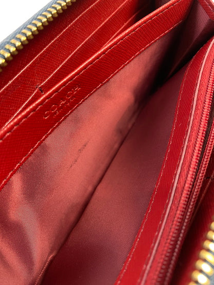 【現状渡し品】【レディース】 COACH コーチ ラウンドファスナー シグネチャー アコーディオン ジップアラウンド ウォレット F53769 長財布 ラウンドファスナーウォレット 181-251129-kk-42-min カラー：ミッドナイトブルー 万代Net店