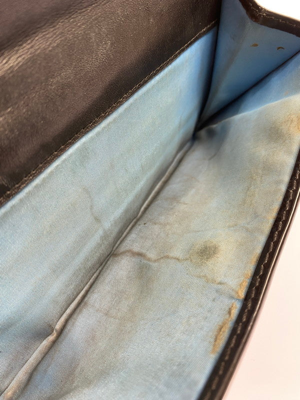 【現状渡し品】【レディース】 COACH コーチ ターンロックエンボスパテント スリム ロングウォレット F43583SV 長財布 181-251129-kk-41-min カラー：ブラック 万代Net店