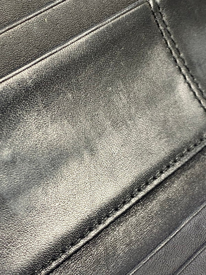 【現状渡し品】【レディース】 COACH コーチ ターンロックエンボスパテント スリム ロングウォレット F43583SV 長財布 181-251129-kk-41-min カラー：ブラック 万代Net店