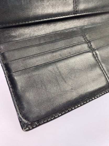 【現状渡し品】【レディース】 COACH コーチ ターンロックエンボスパテント スリム ロングウォレット F43583SV 長財布 181-251129-kk-41-min カラー：ブラック 万代Net店