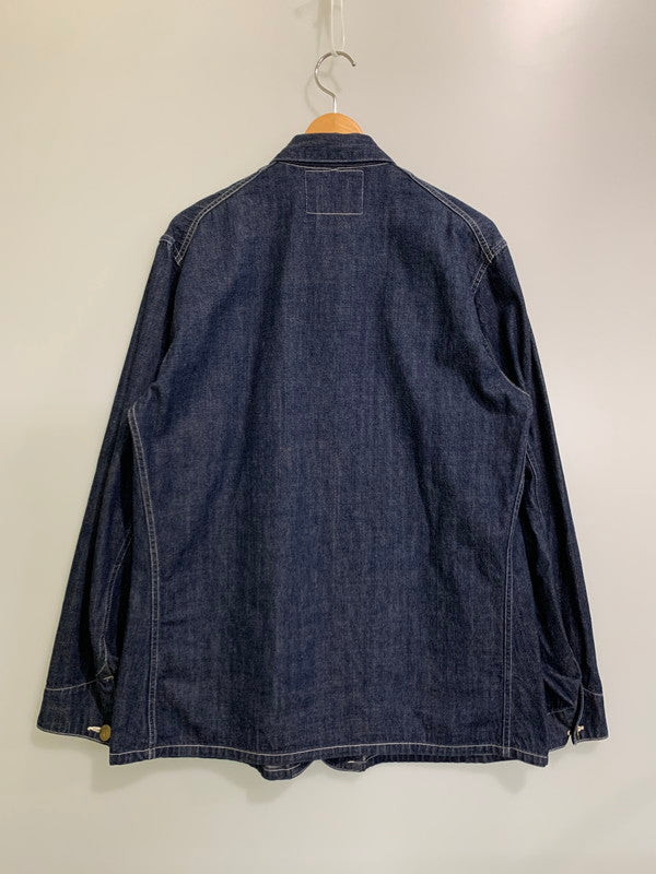 【中古美品】【メンズ】 WAREHOUSE ウエアハウス 20'S UNIQUE POCKET DENIM COVERALL 20年代ユニーク ポケット デニム カバーオール アウター 145-251126-jt-01-min サイズ：40 カラー：インディゴ 万代Net店