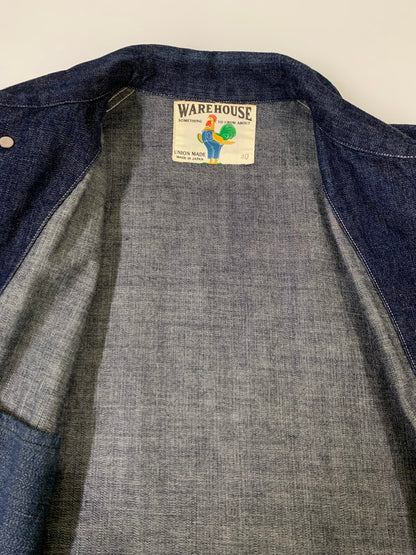 【中古美品】【メンズ】 WAREHOUSE ウエアハウス 20'S UNIQUE POCKET DENIM COVERALL 20年代ユニーク ポケット デニム カバーオール アウター 145-251126-jt-01-min サイズ：40 カラー：インディゴ 万代Net店
