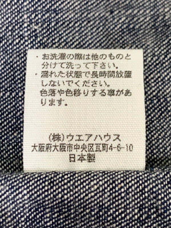 【中古美品】【メンズ】 WAREHOUSE ウエアハウス 20'S UNIQUE POCKET DENIM COVERALL 20年代ユニーク ポケット デニム カバーオール アウター 145-251126-jt-01-min サイズ：40 カラー：インディゴ 万代Net店