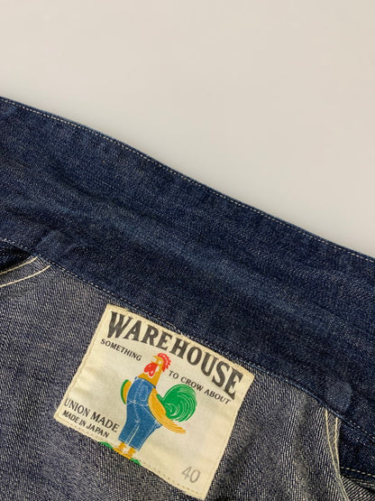 【中古美品】【メンズ】 WAREHOUSE ウエアハウス 20'S UNIQUE POCKET DENIM COVERALL 20年代ユニーク ポケット デニム カバーオール アウター 145-251126-jt-01-min サイズ：40 カラー：インディゴ 万代Net店