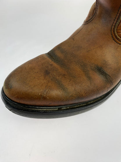 【現状渡し品】【メンズ】 RED WING レッドウィング PECOS BOOTS 90'S プリント羽タグ 1155 ペコス ブーツ 90年代 ウェスタン ブーツ メンズ 靴 ヴィンテージ 164-251130-em-08-min カラー：ブラウン 万代Net店