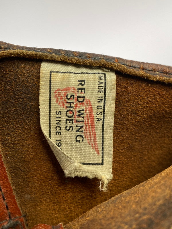 【現状渡し品】【メンズ】 RED WING レッドウィング PECOS BOOTS 90'S プリント羽タグ 1155 ペコス ブーツ 90年代 ウェスタン ブーツ メンズ 靴 ヴィンテージ 164-251130-em-08-min カラー：ブラウン 万代Net店