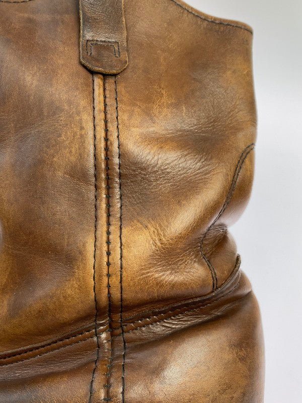 【現状渡し品】【メンズ】 RED WING レッドウィング PECOS BOOTS 90'S プリント羽タグ 1155 ペコス ブーツ 90年代 ウェスタン ブーツ メンズ 靴 ヴィンテージ 164-251130-em-07-min カラー：ブラウン 万代Net店