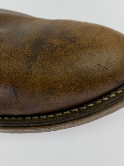 【現状渡し品】【メンズ】 RED WING レッドウィング PECOS BOOTS 90'S プリント羽タグ 1155 ペコス ブーツ 90年代 ウェスタン ブーツ メンズ 靴 ヴィンテージ 164-251130-em-07-min カラー：ブラウン 万代Net店