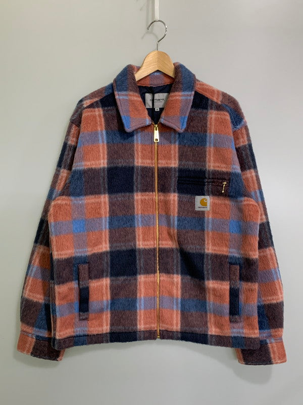 【中古美品】【メンズ】 Carhartt カーハート WIP ダブリュー アイー ピー KYRON SHIRT JAC カイロン シャツ ジャケット アウター 142-251126-jt-07-min サイズ：M カラー：オレンジ/ブルー 万代Net店