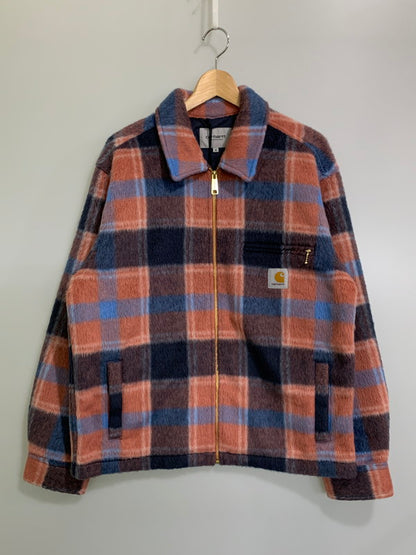 【中古美品】【メンズ】 Carhartt カーハート WIP ダブリュー アイー ピー KYRON SHIRT JAC カイロン シャツ ジャケット アウター 142-251126-jt-07-min サイズ：M カラー：オレンジ/ブルー 万代Net店