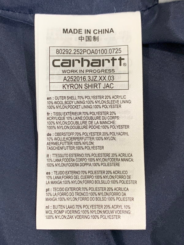 【中古美品】【メンズ】 Carhartt カーハート WIP ダブリュー アイー ピー KYRON SHIRT JAC カイロン シャツ ジャケット アウター 142-251126-jt-07-min サイズ：M カラー：オレンジ/ブルー 万代Net店