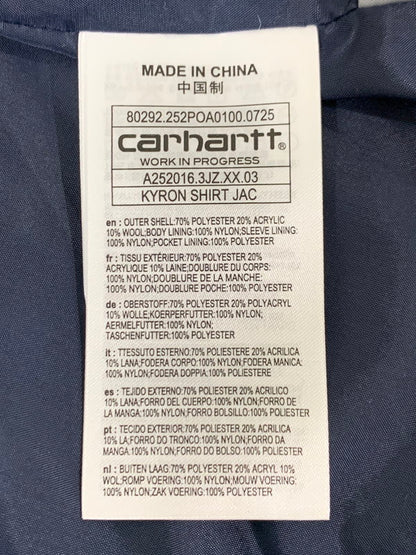 【中古美品】【メンズ】 Carhartt カーハート WIP ダブリュー アイー ピー KYRON SHIRT JAC カイロン シャツ ジャケット アウター 142-251126-jt-07-min サイズ：M カラー：オレンジ/ブルー 万代Net店