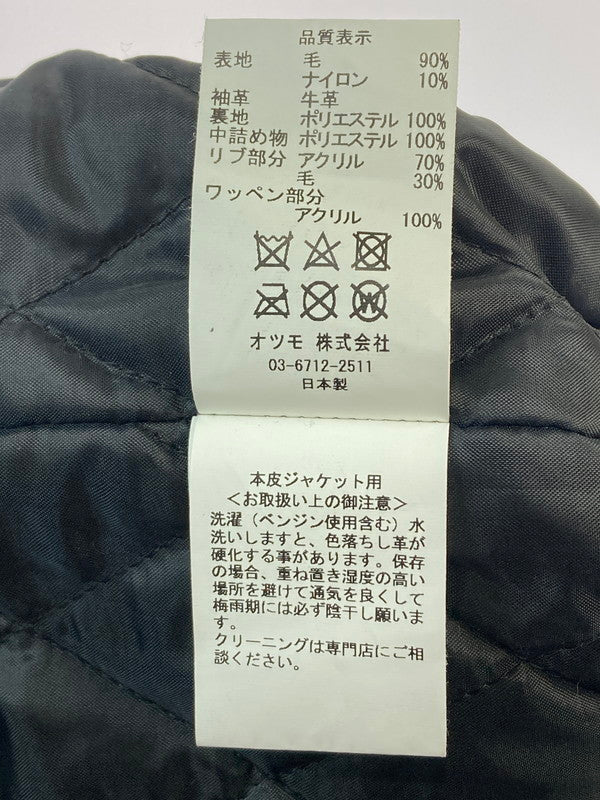 【中古美品】【メンズ】 HUMAN MADE ヒューマンメード 22AW VARSITY JACKET HM24JK018 2022年秋冬 バーシティ ジャケット アウター 142-251125-jt-30-min サイズ：L カラー：グレー/ブラック 万代Net店