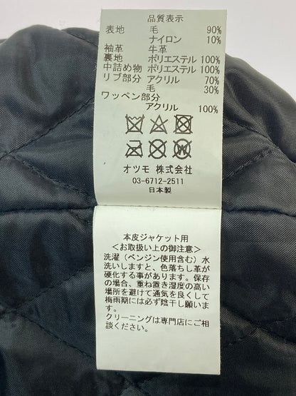 【中古美品】【メンズ】 HUMAN MADE ヒューマンメード 22AW VARSITY JACKET HM24JK018 2022年秋冬 バーシティ ジャケット アウター 142-251125-jt-30-min サイズ：L カラー：グレー/ブラック 万代Net店