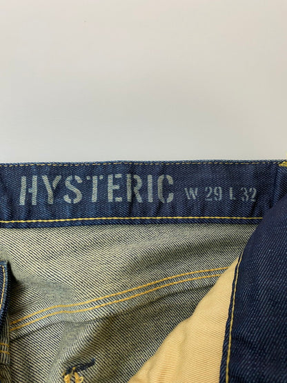 【中古品】【メンズ/レディース】 HYSTERIC GLAMOUR ヒステリックグラマー STRECH SLIM DENIM PANT 0263AP10 ストレッチ スリム デニム パンツ ボトムス ジーンズ 151-251124-em-26-min サイズ：29インチ カラー：インディゴブルー 万代Net店