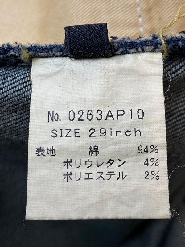 【中古品】【メンズ/レディース】 HYSTERIC GLAMOUR ヒステリックグラマー STRECH SLIM DENIM PANT 0263AP10 ストレッチ スリム デニム パンツ ボトムス ジーンズ 151-251124-em-26-min サイズ：29インチ カラー：インディゴブルー 万代Net店