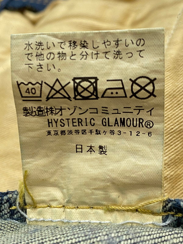 【中古品】【メンズ/レディース】 HYSTERIC GLAMOUR ヒステリックグラマー STRECH SLIM DENIM PANT 0263AP10 ストレッチ スリム デニム パンツ ボトムス ジーンズ 151-251124-em-26-min サイズ：29インチ カラー：インディゴブルー 万代Net店
