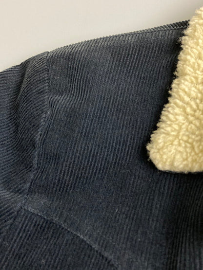 【中古品】【メンズ】 HYSTERIC GLAMOUR ヒステリックグラマー DECK JACKET 0214AC01 デッキ ジャケット メンズ アウター 裏ボア コーデュロイ素材 140-251128-em-16-min サイズ：S カラー：ネイビー 万代Net店