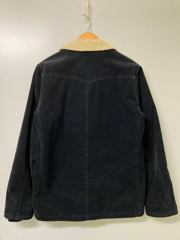 【中古品】【メンズ】 HYSTERIC GLAMOUR ヒステリックグラマー DECK JACKET 0214AC01 デッキ ジャケット メンズ アウター 裏ボア コーデュロイ素材 140-251128-em-16-min サイズ：S カラー：ネイビー 万代Net店