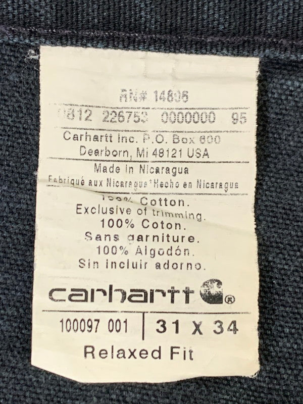 【現状渡し品】【メンズ】 Carhartt カーハート RELAXED FIT DUCK PAINTER PANT 100097-001 ダック ペインターパンツ ボトムス 157-251125-yn-34-min サイズ：31×34 カラー：ブラック 万代Net店