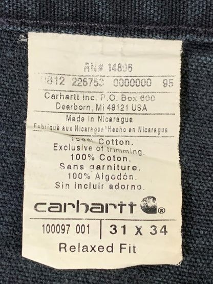 【現状渡し品】【メンズ】 Carhartt カーハート RELAXED FIT DUCK PAINTER PANT 100097-001 ダック ペインターパンツ ボトムス 157-251125-yn-34-min サイズ：31×34 カラー：ブラック 万代Net店
