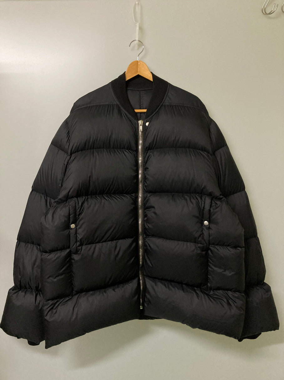 【中古品】【メンズ】 Rick Owens リックオウエンス 21AW GETHEMANE FLIGHT DOWN JACKET RU02A5788-NZD3 2021秋冬 ゲッセマネ フライト ダウン ジャケット アウター 141-251125-jt-09-min サイズ：US 42 カラー：ブラック 万代Net店
