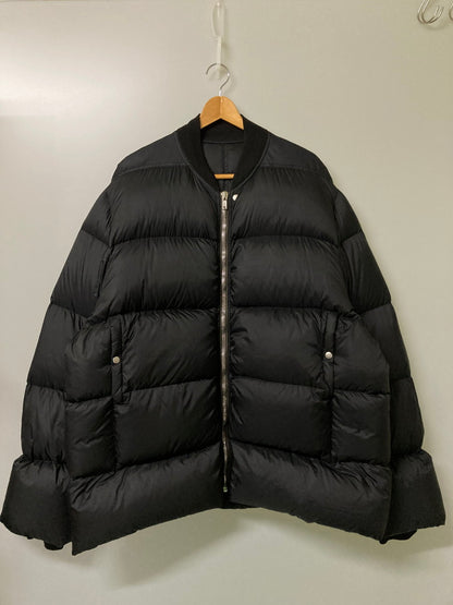 【中古品】【メンズ】 Rick Owens リックオウエンス 21AW GETHEMANE FLIGHT DOWN JACKET RU02A5788-NZD3 2021秋冬 ゲッセマネ フライト ダウン ジャケット アウター 141-251125-jt-09-min サイズ：US 42 カラー：ブラック 万代Net店