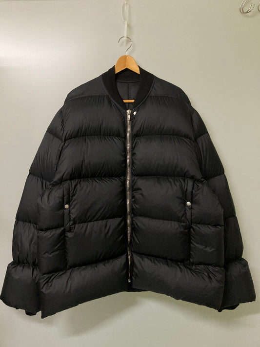【中古品】【メンズ】 Rick Owens リックオウエンス 21AW GETHEMANE FLIGHT DOWN JACKET RU02A5788-NZD3 2021秋冬 ゲッセマネ フライト ダウン ジャケット アウター 141-251125-jt-09-min サイズ：US 42 カラー：ブラック 万代Net店