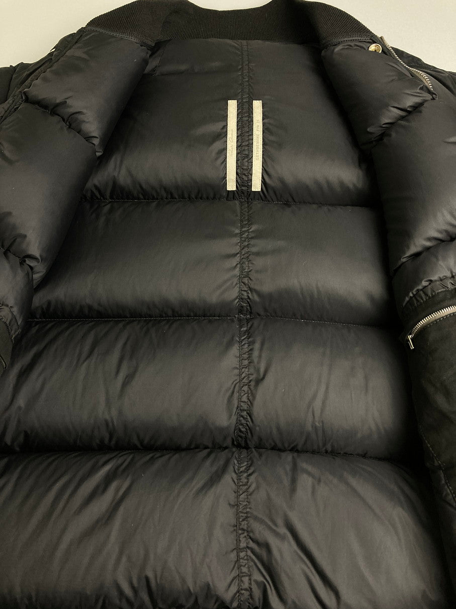 【中古品】【メンズ】 Rick Owens リックオウエンス 21AW GETHEMANE FLIGHT DOWN JACKET RU02A5788-NZD3 2021秋冬 ゲッセマネ フライト ダウン ジャケット アウター 141-251125-jt-09-min サイズ：US 42 カラー：ブラック 万代Net店