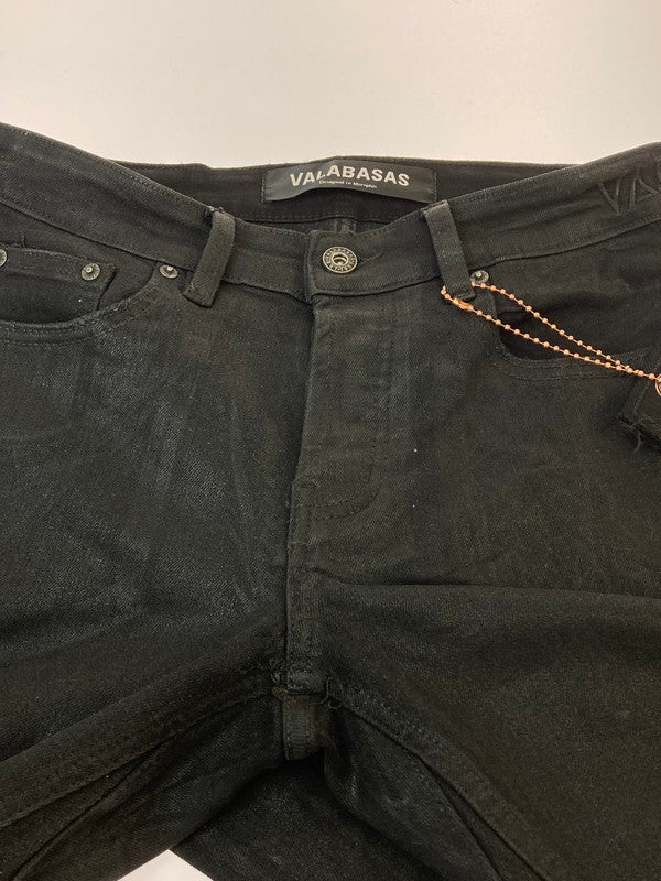 【中古品】【メンズ】 VALABASAS ヴァラバサス BOOTS CUT PANTS ブーツカット パンツ ボトムス 151-251126-jt-22-min サイズ：28 カラー：ブラック 万代Net店