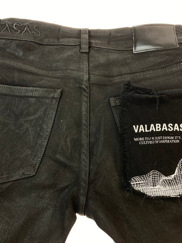 【中古品】【メンズ】 VALABASAS ヴァラバサス BOOTS CUT PANTS ブーツカット パンツ ボトムス 151-251126-jt-22-min サイズ：28 カラー：ブラック 万代Net店