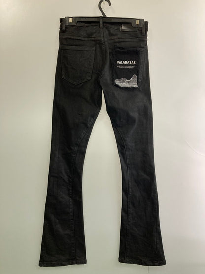 【中古品】【メンズ】 VALABASAS ヴァラバサス BOOTS CUT PANTS ブーツカット パンツ ボトムス 151-251126-jt-22-min サイズ：28 カラー：ブラック 万代Net店