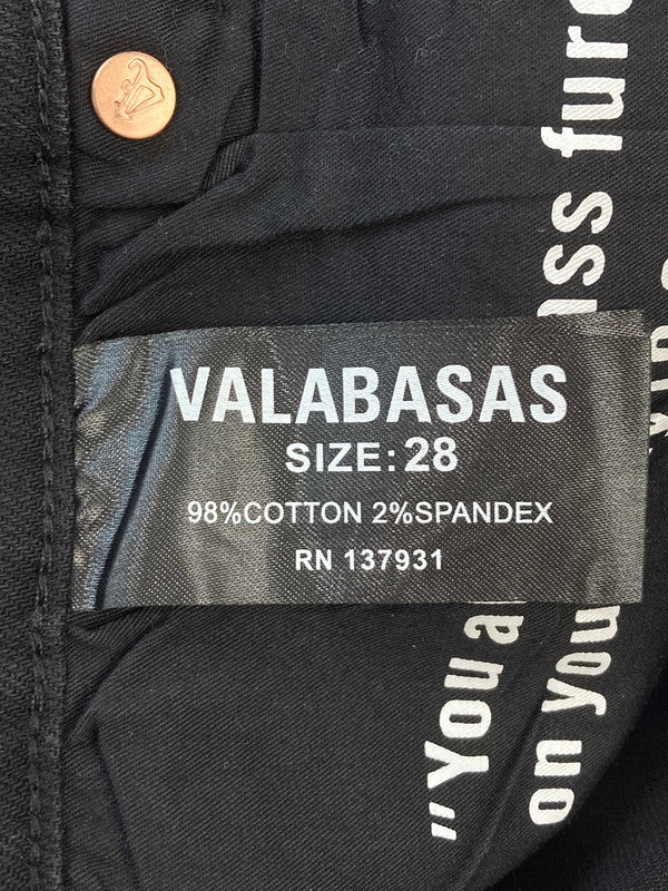 【中古品】【メンズ】 VALABASAS ヴァラバサス BOOTS CUT PANTS ブーツカット パンツ ボトムス 151-251126-jt-22-min サイズ：28 カラー：ブラック 万代Net店