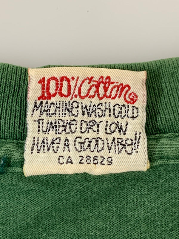 【中古品】【メンズ】 STUSSY ステューシー 90'S 白タグ SHADOW MAN PRINT TEE 90年代 シャドウマン プリントTシャツ トップス 142-251126-jt-04-min サイズ：M カラー：グリーン 万代Net店