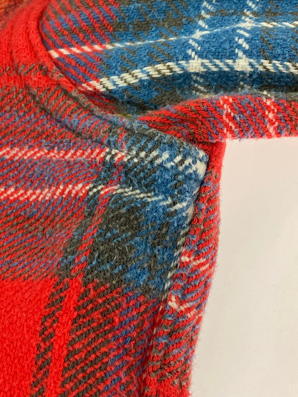 【中古品】【メンズ】 FIVE BROTHER ファイブブラザー 60-70'S 森タグ FLANNEL SHIRT 60-70年代 フランネルシャツ トップス 146-251125-jt-29-min サイズ：15 1/2 カラー：レッド 万代Net店