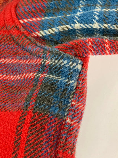 【中古品】【メンズ】 FIVE BROTHER ファイブブラザー 60-70'S 森タグ FLANNEL SHIRT 60-70年代 フランネルシャツ トップス 146-251125-jt-29-min サイズ：15 1/2 カラー：レッド 万代Net店