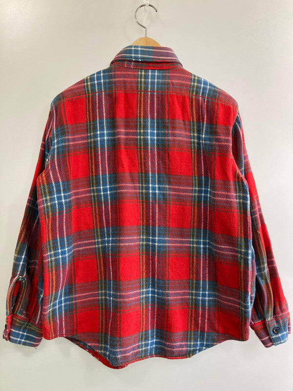【中古品】【メンズ】 FIVE BROTHER ファイブブラザー 60-70'S 森タグ FLANNEL SHIRT 60-70年代 フランネルシャツ トップス 146-251125-jt-29-min サイズ：15 1/2 カラー：レッド 万代Net店
