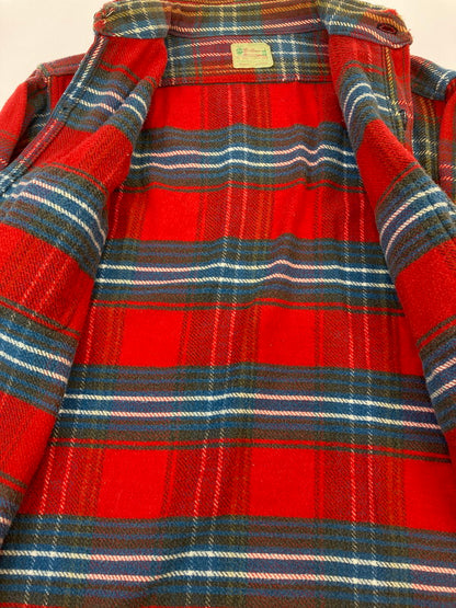 【中古品】【メンズ】 FIVE BROTHER ファイブブラザー 60-70'S 森タグ FLANNEL SHIRT 60-70年代 フランネルシャツ トップス 146-251125-jt-29-min サイズ：15 1/2 カラー：レッド 万代Net店