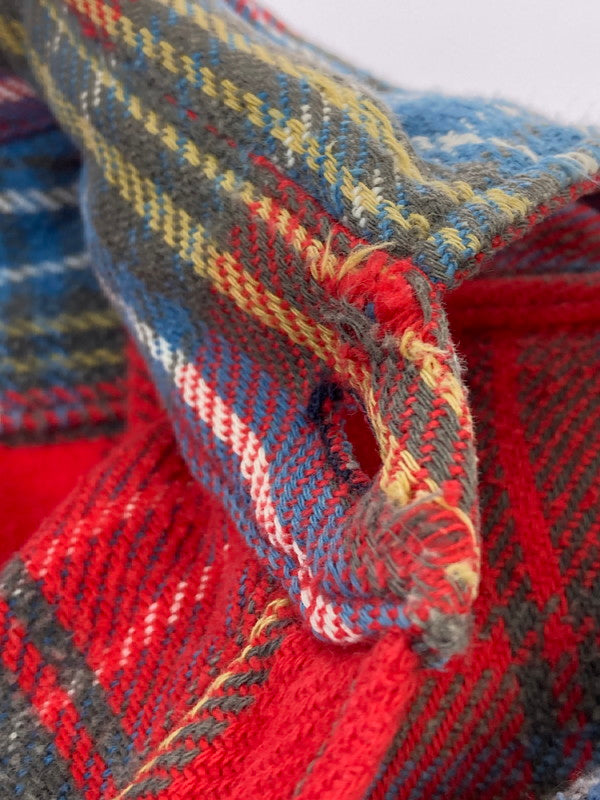 【中古品】【メンズ】 FIVE BROTHER ファイブブラザー 60-70'S 森タグ FLANNEL SHIRT 60-70年代 フランネルシャツ トップス 146-251125-jt-29-min サイズ：15 1/2 カラー：レッド 万代Net店