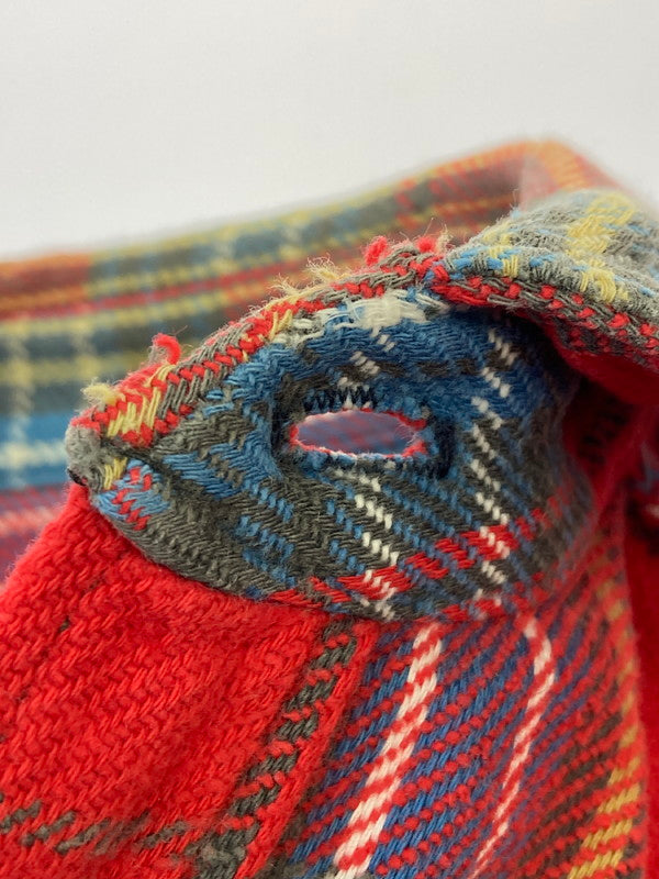 【中古品】【メンズ】 FIVE BROTHER ファイブブラザー 60-70'S 森タグ FLANNEL SHIRT 60-70年代 フランネルシャツ トップス 146-251125-jt-29-min サイズ：15 1/2 カラー：レッド 万代Net店