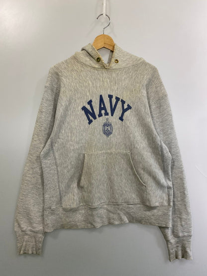 【中古品】【メンズ】 Champion チャンピオン 80'S REVERSE WEAVE HOODIE NAVY 80年代 リバースウィーブ フーディ パーカー トップス 146-251126-jt-32-min サイズ：L カラー：グレー 万代Net店