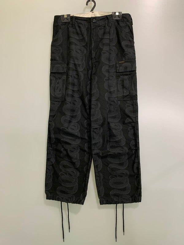 【中古品】【メンズ】 HYSTERIC GLAMOUR ヒステリックグラマー SNAKE LOOP CARGO PANTS 02233AP13 スネーク ループ カーゴパンツ ボトムス 151-251125-yn-31-min サイズ：L カラー：ブラック 万代Net店