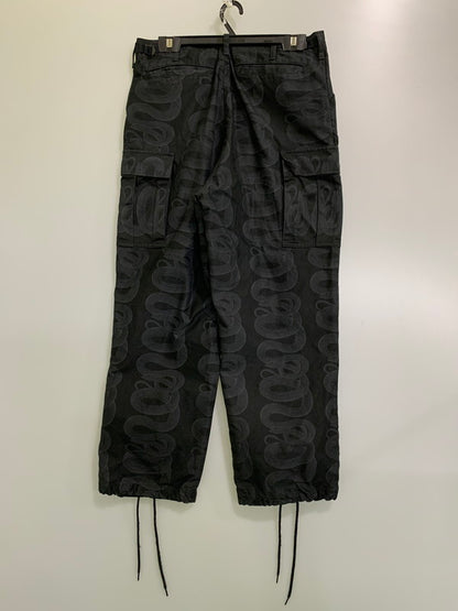 【中古品】【メンズ】 HYSTERIC GLAMOUR ヒステリックグラマー SNAKE LOOP CARGO PANTS 02233AP13 スネーク ループ カーゴパンツ ボトムス 151-251125-yn-31-min サイズ：L カラー：ブラック 万代Net店