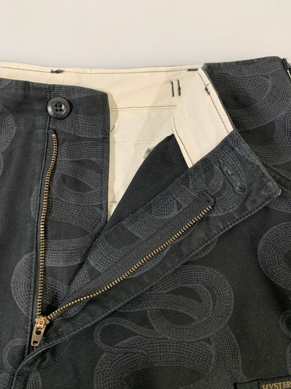 【中古品】【メンズ】 HYSTERIC GLAMOUR ヒステリックグラマー SNAKE LOOP CARGO PANTS 02233AP13 スネーク ループ カーゴパンツ ボトムス 151-251125-yn-31-min サイズ：L カラー：ブラック 万代Net店