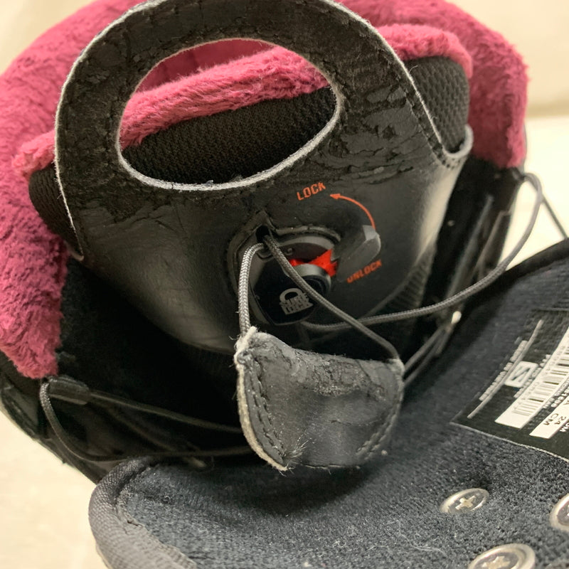 【現状渡し品】【メンズ/レディース】 SALOMON サロモン スノーボードブーツ スノボ靴 24.0cm 118-260914-ta-09-min 万代Net店