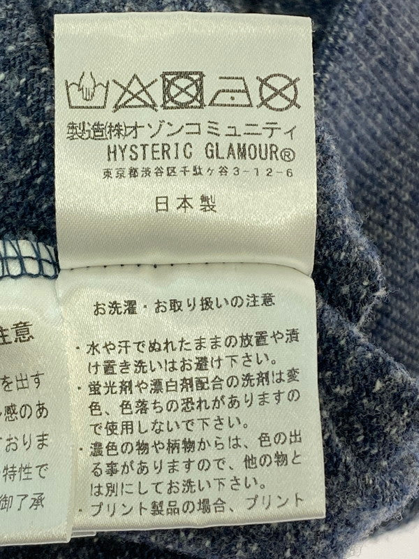 【中古品】【メンズ】 HYSTERIC GLAMOUR ヒステリックグラマー MUSIC LOVERS SWEAT 02251CS02 ミュージック ラバース スウェット ニットトップス 140-251126-jt-17-min サイズ：XL カラー：ブルー系 万代Net店